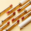 Gilt leather stiletto lipstick
